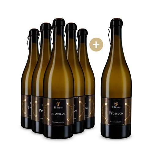 5+1 Flaschen Prosecco Frizzante Il Beato
