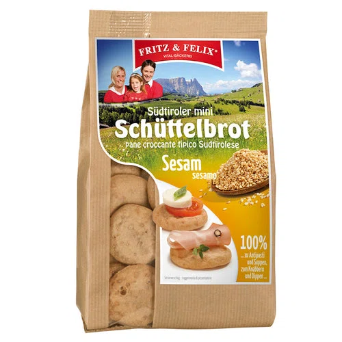Fritz und Felix Original Schüttelbrot „Sesam“ 125g
