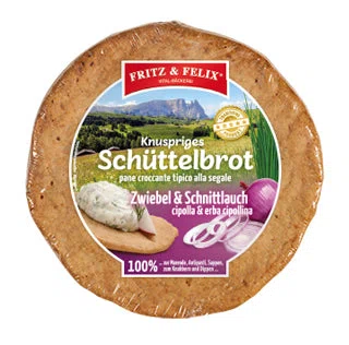 Fritz und Felix Original Schüttelbrot „Zwiebel & Schnittlauch“ 150g