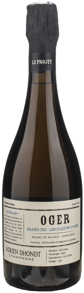 Adrien Dhondt Champagne Les Plantes d’Oger Grand Cru Blanc De Blancs Brut Nature 2020
