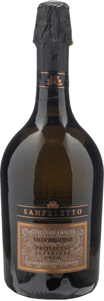 Sanfeletto Valdobbiadene Prosecco Superiore Bosco di Fratta Extra Brut Millesimato 2023